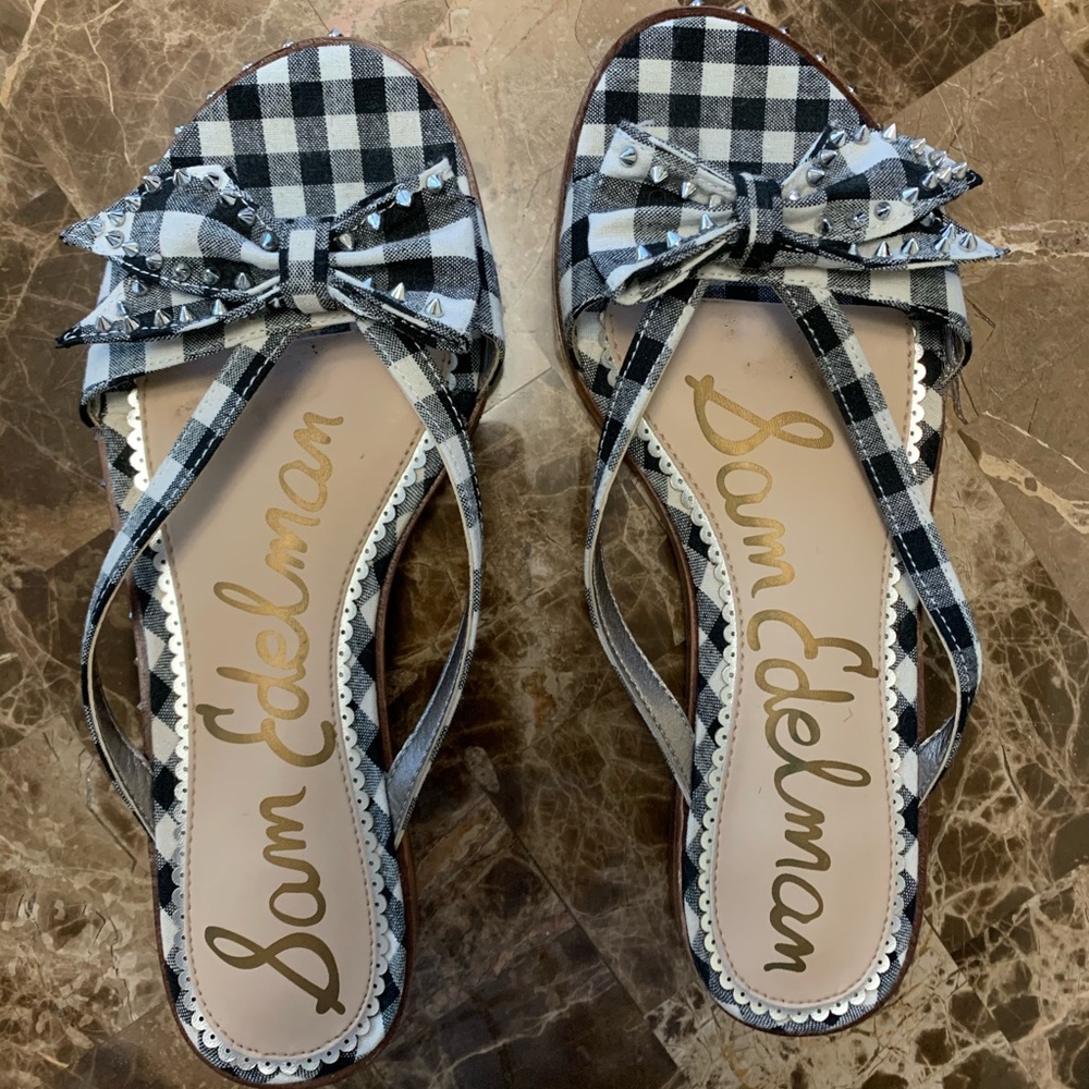 Studded Bow Sandals
